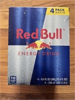 C10) Red Bull 4 pack, unopened, not expired