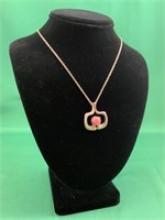 Sterling Silver Chain with Sterling Modernist