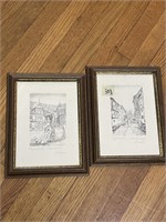 Small Framed Pencil Drawings