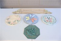 Resin Stepping Stones & Stone Garden Wall Plaque