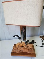Nice Wooden Duck Lamp