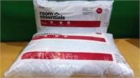 Lot of 2, Room Essentials Plush Pillow Standard/Qu