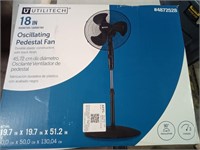 Utilitech 18" Oscillating Pedestal Fan