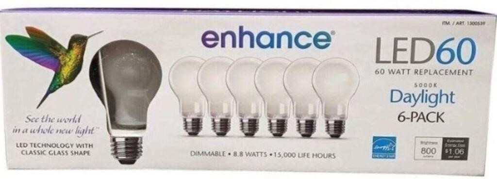 Enhance LED 60 watt Replacement Soft White.