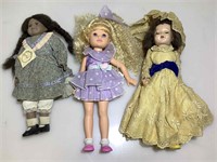 Vintage collectible dolls.