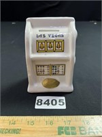 Ceramic Las Vegas Slot Machine Bank