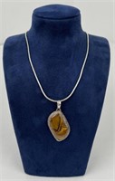 Sterling Silver Tigers Eye Necklace