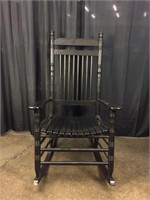 Cracker Barrel Black Rocking Chair