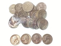 (40) U. S. Silver Quarters