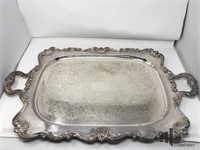 Silver Plated Footed Tray