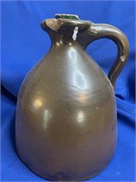 Caramel Brown Stone Jug 8" x 7.5" Diameter