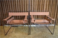 PAIR OF MARCEL BREUER FOR KNOLL WASSILY CHAIRS