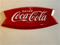 Coca-Cola metal sign 19" x 9"