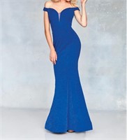 Royal Blue Clarisse Dress 3788 Sz 18