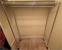 F - 47X62 ROLLING HANGING CLOTHES RACK (A28)