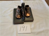 Bronze Baby Shoes Bookends