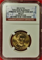 2013-P William McKinley Dollar NGC MS 67