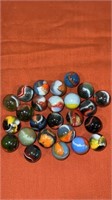 25  Peltier Rainbos mint condition marbles