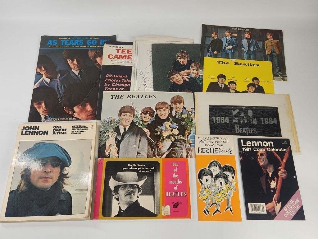 ASSORTED LOT OF THE BEATLES EPHEMERA - MAGS, BOOKS