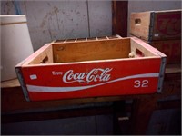 old wood Coke crate