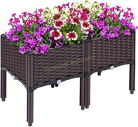 2 Sets Raised Garden Bed Kalolary Elevated