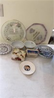 KENNEDY PLATE, BUTTER LID, BOWLS, MISC