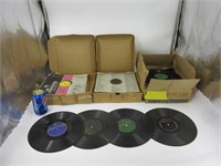 Plusieurs disques vinyles 78T