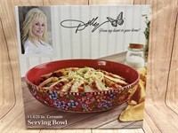 Dolly Parton Ceramic Floral Serving Bowl NIB