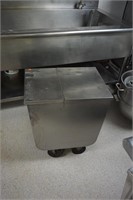 Stainless Steel Rolling Flour Bin