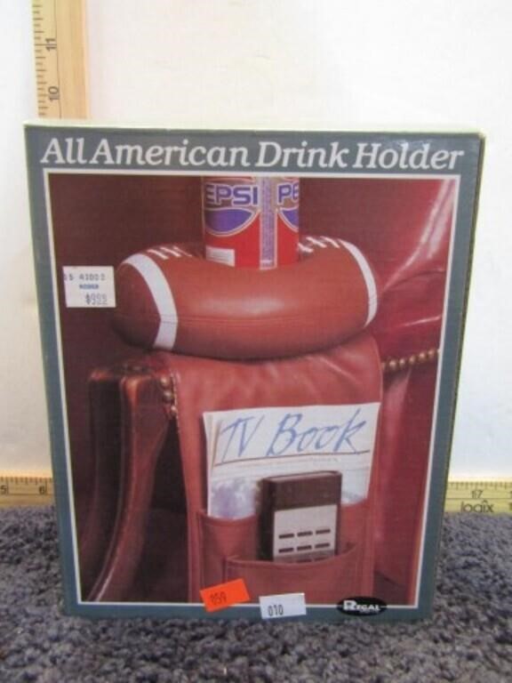 FOOTBALL CHAIR DRINK & TV REMOTE HOLDER