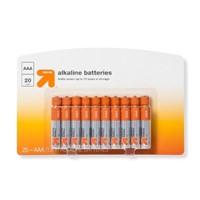 AAA Batteries - 20pk Alkaline - up & up