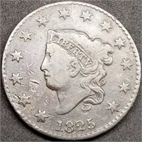 1825 Coronet Head US Large Cent, Better Grade