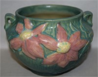 Roseville Pottery USA 667-4 Clematis Handled 6.25w