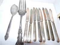 Silver Plated Antique Flatware Lot
