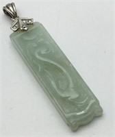 Sterling Silver Jade Pendant