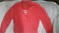 pink sweater small