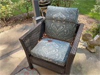 OUTDOOR FURNITURE SET INCLUDING 2 ARM CHAIRS LOVE