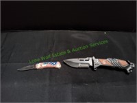 (1) Marine Pocket Knife & (1) NRA Pocket Knife