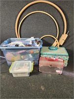 Sewing Supplies:Embroidery Hoops, Fabric