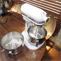 Kitchen Aid Mixer with accessories shown