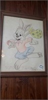 1983 drawing of Brer B'rer Rabbit by Susan