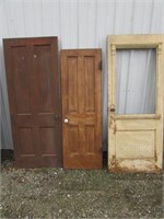 3 old doors