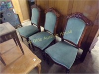 Beautifully Carved Mahogany Side Chairs With Good