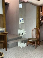 White butterfly wind chime