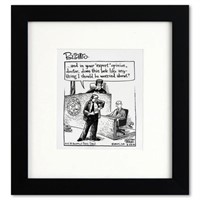 Bizarro, "Expert Opinion" is a Framed Original Pen