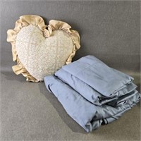 King Sized Sleep Number Sheet Set w/a Heart Shaped