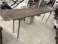 Long Folding Table - 8ft Long - 15 inches Wide