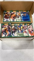 Box of 1989 pro set football cards