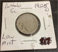 1925 Buffalo nickel--low mint number