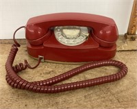 Red rotary dial Princess phone